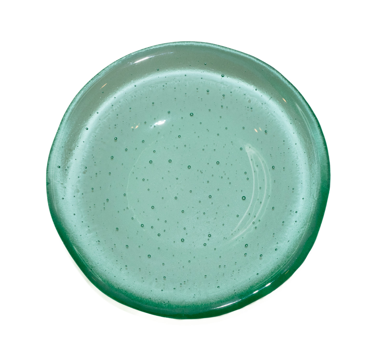 Ming Green Glass Round Bowl