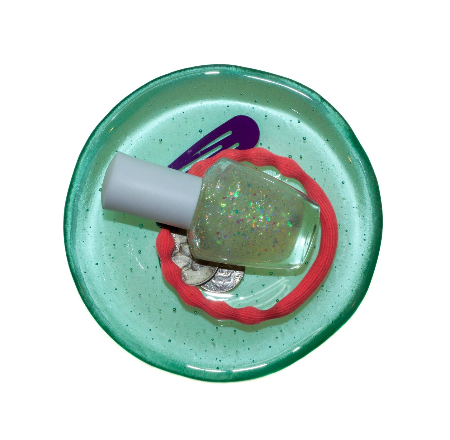 Ming Green Glass Round Bowl